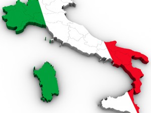 Map of italy Modelo 3D