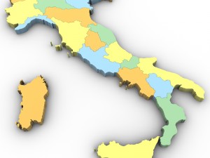 Map of italy Modelo 3D