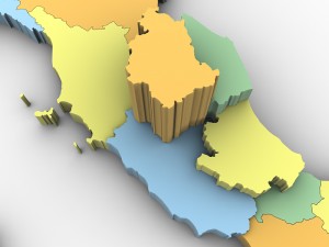 Map of italy Modelo 3D
