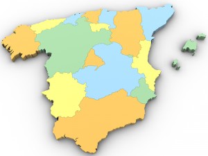 Map of spain 3D Модель