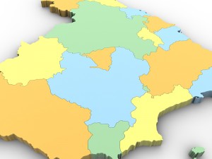 Map of spain 3D Модель