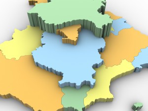 Map of spain 3D Модель