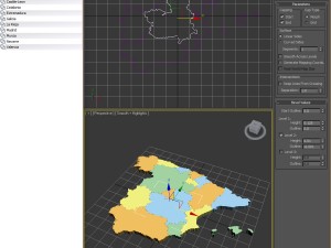 Map of spain 3D Модель