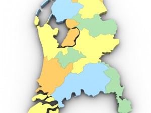 Map of the netherlands 3Dモデル