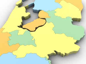 Map of the netherlands 3Dモデル