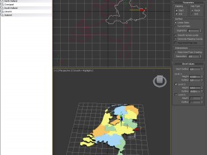 Map of the netherlands 3Dモデル