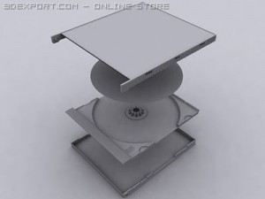 cd jewel case 3Dモデル