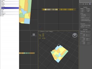Arizona political map 3D Model