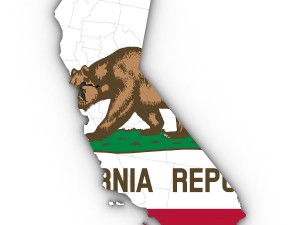 California political map Modèle 3D