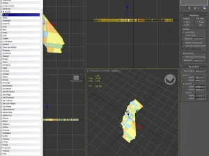 California political map 3D Model