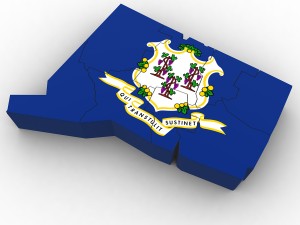 Connecticut political map 3D Model