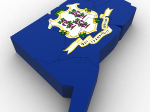 Connecticut political map Modèle 3D