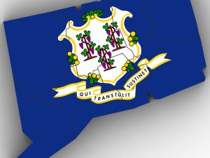 Connecticut political map Modèle 3D