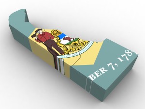 Delaware political map 3D Model