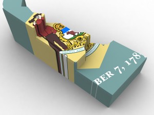 Delaware political map 3D Model