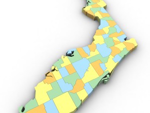Florida political map Modèle 3D