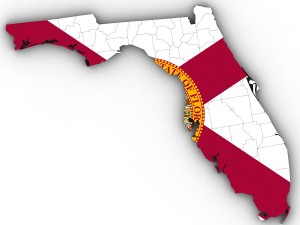 Florida political map Modèle 3D