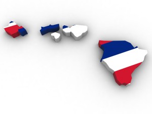 Hawaii political map Modelo 3D