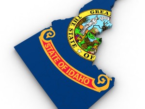 Idaho political map 3D 모델