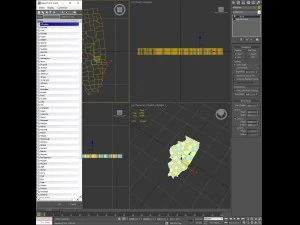 Illinois political map 3D Model