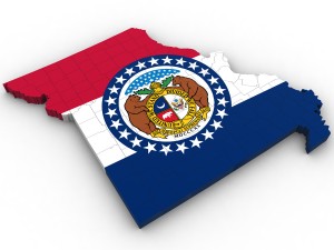 Missouri political map 3D Model