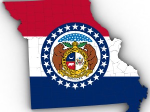 Missouri political map 3D Model