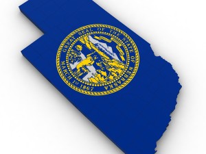 Nebraska political map 3D Model