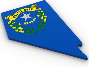 Nevada political map Model 3D