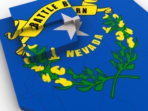 Nevada political map Model 3D