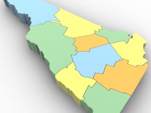 New hampshire political map 3Dモデル