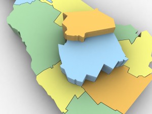 New hampshire political map 3Dモデル