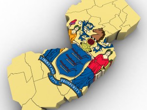 New jersey political map Model 3D