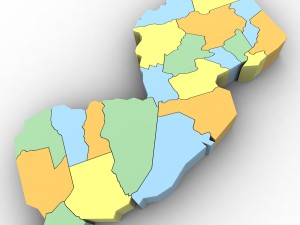 New jersey political map 3Dモデル