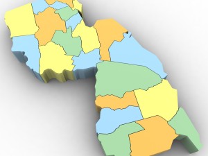 New jersey political map 3Dモデル