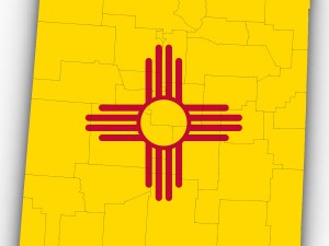 New mexico political map Model 3D