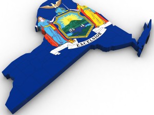 New york political map 3Dモデル