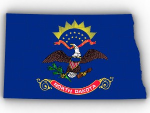 North dakota political map 3D 모델