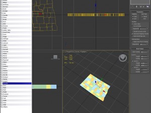 North dakota political map 3D 모델