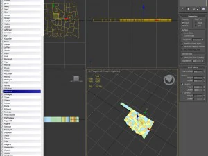 Oklahoma political map 3D Model