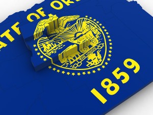 Oregon political map Modelo 3D