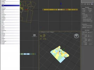 Oregon political map 3D Model