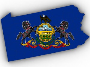 Pennsylvania political map Model 3D