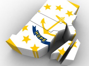 Rhode island political map Modèle 3D