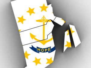 Rhode island political map Model 3D