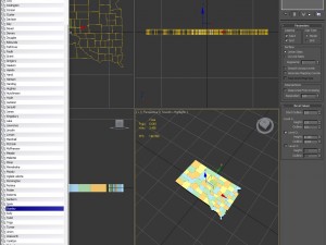 South dakota political map Modello 3D