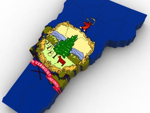 Vermont political map Modelo 3D