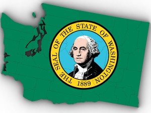 Washington political map Modèle 3D