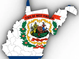 West virginia political map 3D Model