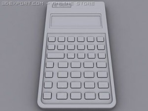 hp27s calculator 3D 模型