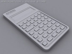 hp27s calculator 3D 模型